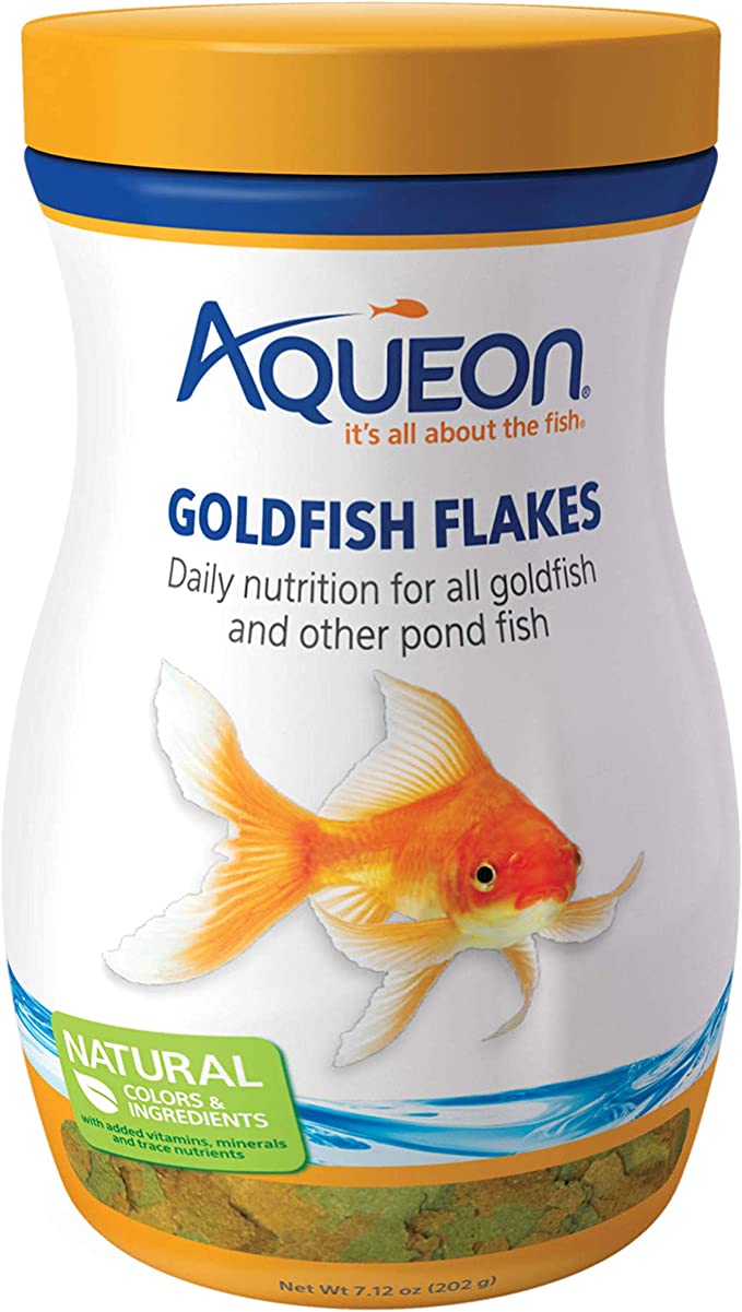 Aqueon Goldfish Fish Food Flakes, 7.12 Ounces